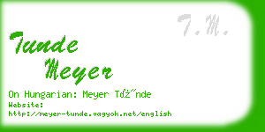 tunde meyer business card